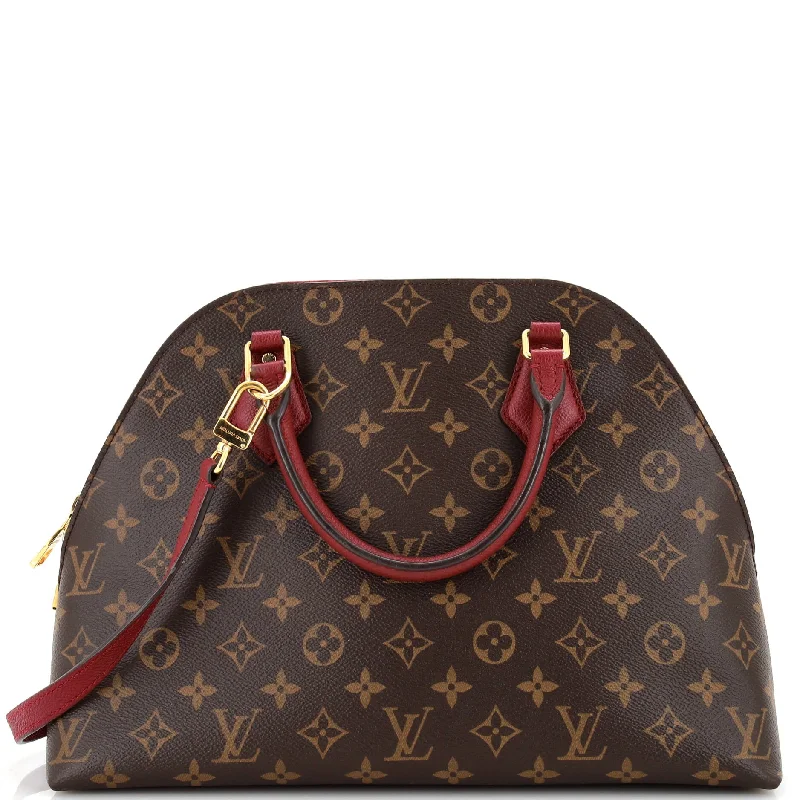 Women's Shoulder Bag with Fringe Details in Brown for a Bohemian StyleAlma BNB Handbag Monogram Canvas Women's Shoulder Bag with Fringe Details in Brown for a Bohemian StyleAlma BNB Handbag Monogram Canvas