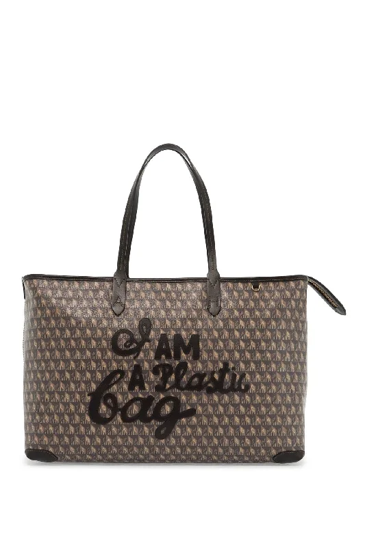 Tote Bag with Adjustable Shoulder Strap in Olive Green for Comfortable CarryingQuilted Tote Bag in Cream with Silver Hardware for a Classic and Sophisticated StyleAnya Hindmarch Women's I Am A Plastic Bag Zipped Motif Tote Bag Tote Bag with Adjustable Shoulder Strap in Olive Green for Comfortable CarryingQuilted Tote Bag in Cream with Silver Hardware for a Classic and Sophisticated StyleAnya Hindmarch Women's I Am A Plastic Bag Zipped Motif Tote Bag