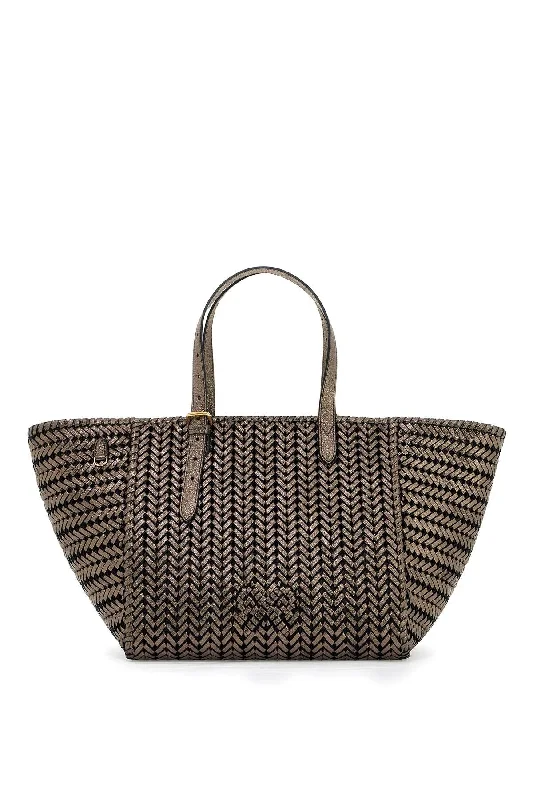 Oversized Jute Tote Bag in Natural Color with Rope Handles for a Beach VacationEmbroidered Tote Bag in Beige with Floral Motifs for a Boho - Chic VibeAnya Hindmarch Women's Neeson Square Tote Oversized Jute Tote Bag in Natural Color with Rope Handles for a Beach VacationEmbroidered Tote Bag in Beige with Floral Motifs for a Boho - Chic VibeAnya Hindmarch Women's Neeson Square Tote