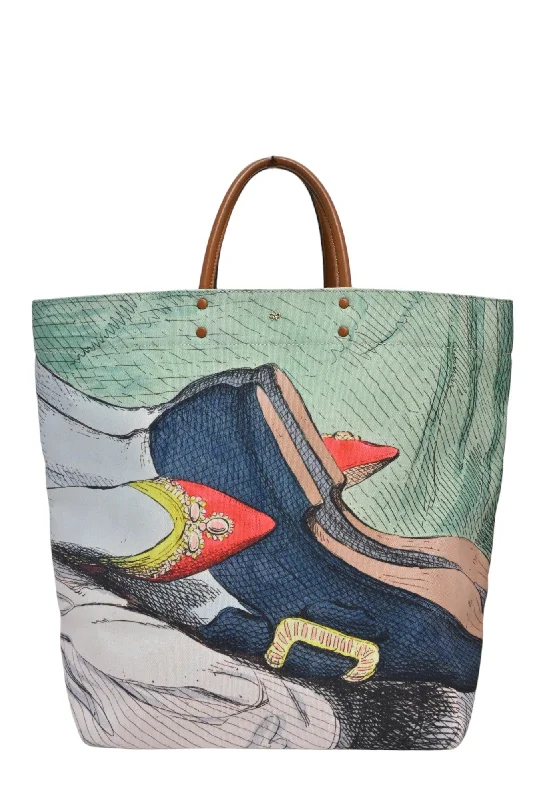 Monogrammed Tote Bag in Brown Leather with Personalized Initials for a Custom and Elegant Touch[WB5767] Anya Hindmarch | Tote Bag
