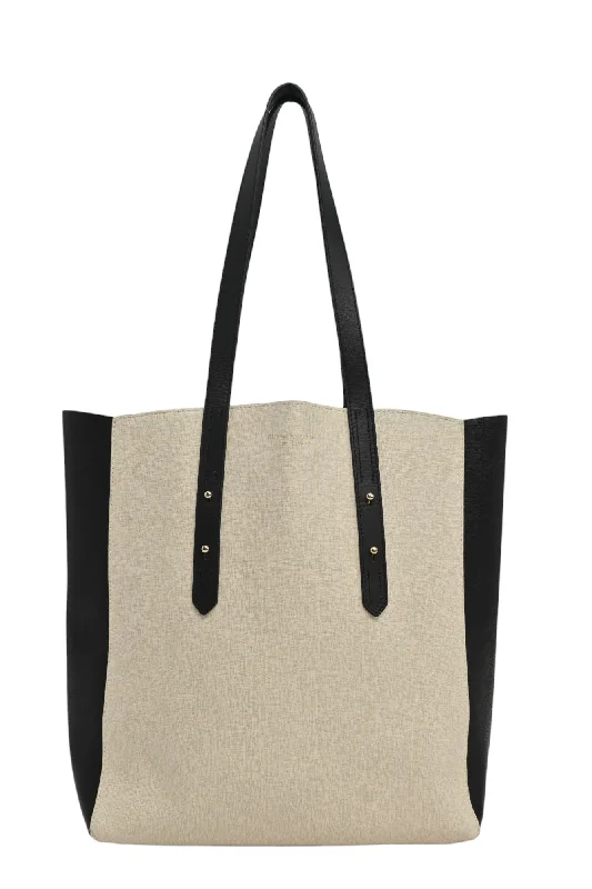 Faux Fur - Trimmed Tote Bag in White for a Cozy Winter Look[WB5855] Aspinal | Tote Bag