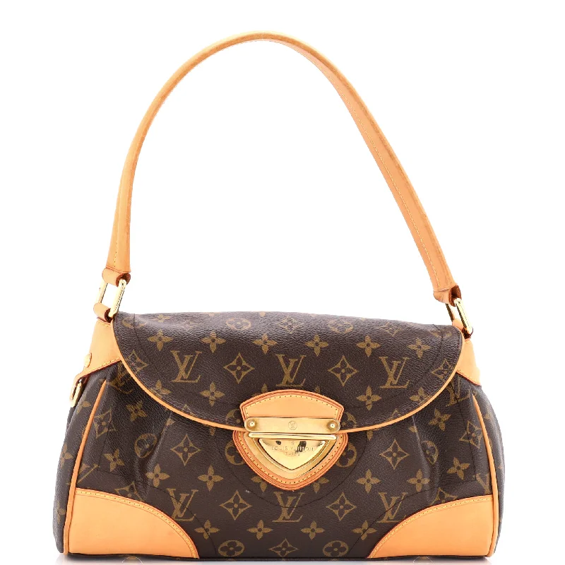 Printed Silk Shoulder Bag in Red for a Pop of ColorBeverly Handbag Monogram Canvas MM Printed Silk Shoulder Bag in Red for a Pop of ColorBeverly Handbag Monogram Canvas MM