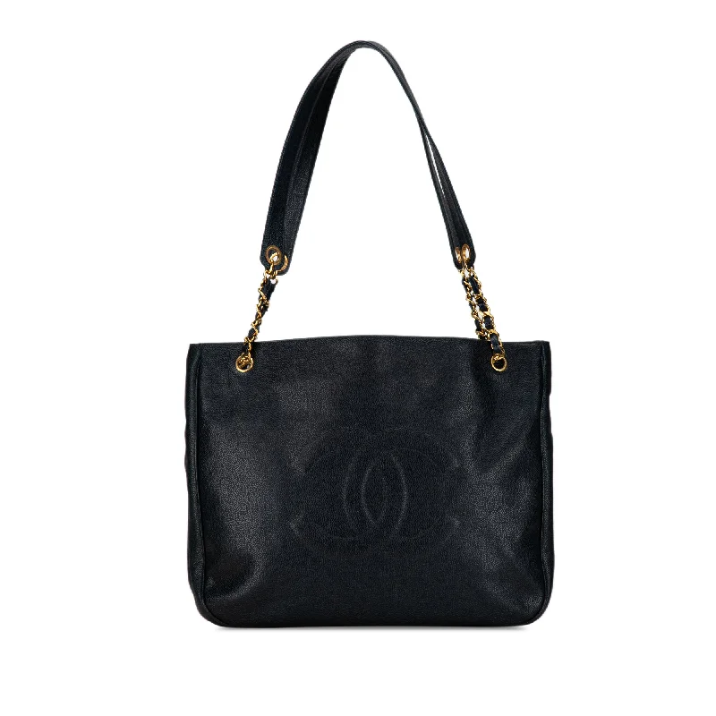 Women's Tote Bag with Inner Compartments in Gray for Organizing Everyday EssentialsBlack Chanel Caviar CC Tote Women's Tote Bag with Inner Compartments in Gray for Organizing Everyday EssentialsBlack Chanel Caviar CC Tote
