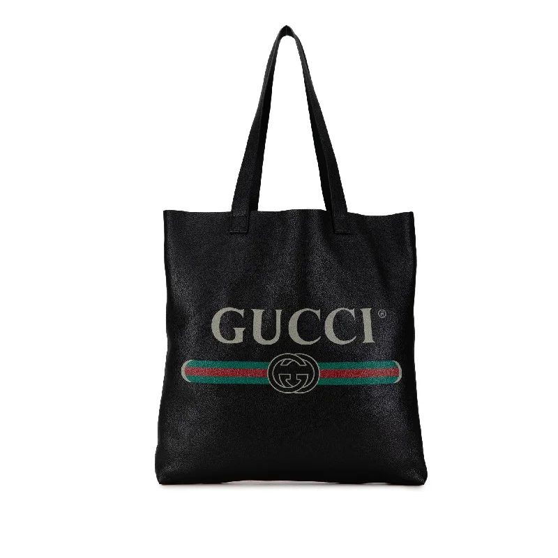 Medium - Sized Canvas Tote Bag in Navy Blue with Striped Pattern for a Nautical - Inspired LookBlack Gucci Leather Logo Tote Medium - Sized Canvas Tote Bag in Navy Blue with Striped Pattern for a Nautical - Inspired LookBlack Gucci Leather Logo Tote