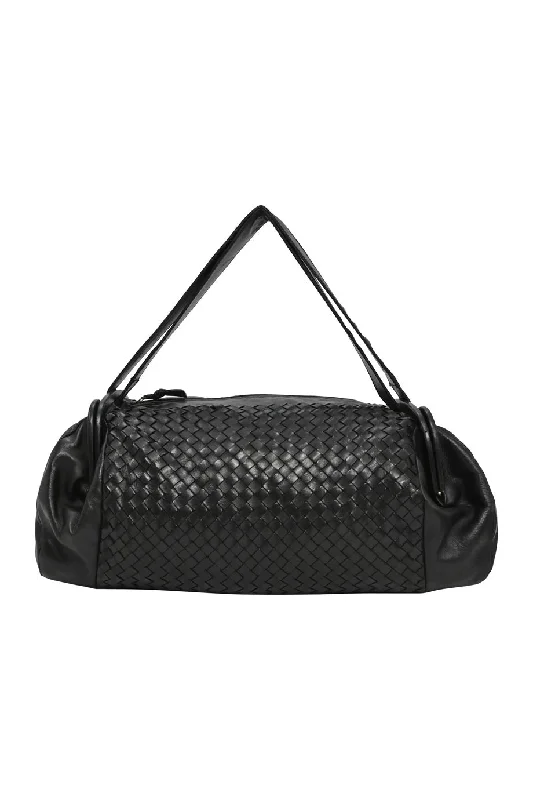 Women's Large Leather Shoulder Bag in Brown with Multiple Compartments for Work[WB5555] Bottega Veneta | Shoulder Bag