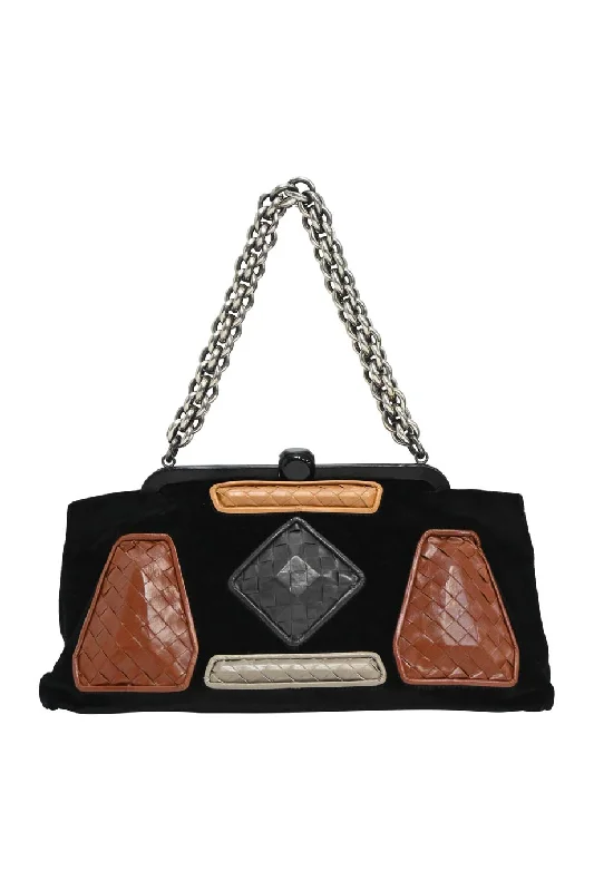 Shoulder Bag with Chain Strap in Silver for a Trendy Appearance[WB5582] Bottega Veneta | Shoulder Bag