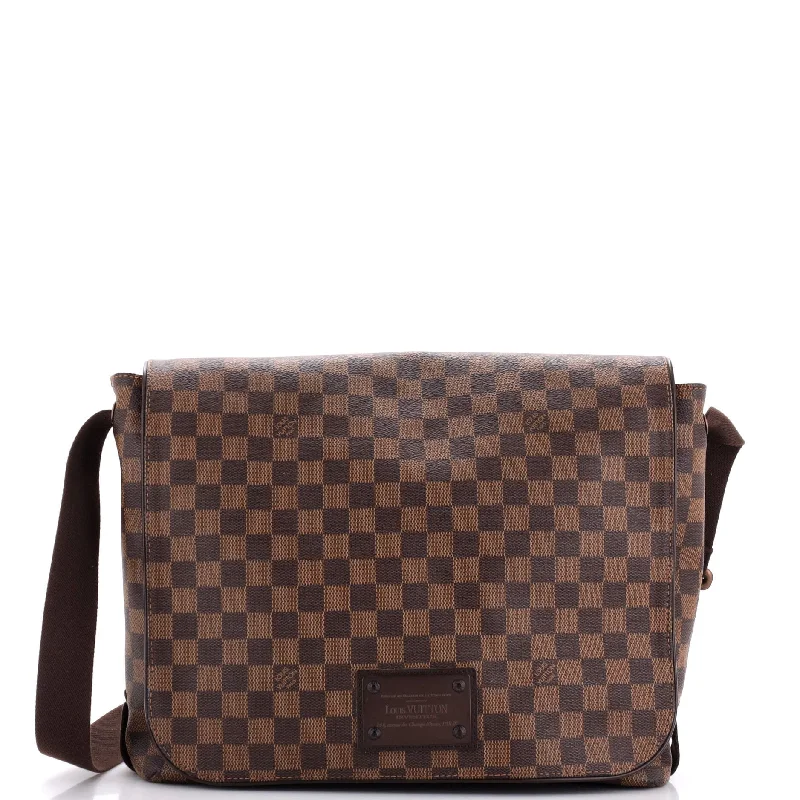 Women's Large Leather Shoulder Bag in Brown with Multiple Compartments for WorkVegan Leather Shoulder Bag in Gray for Ethical Fashion LoversBrooklyn Handbag Damier MM Women's Large Leather Shoulder Bag in Brown with Multiple Compartments for WorkVegan Leather Shoulder Bag in Gray for Ethical Fashion LoversBrooklyn Handbag Damier MM