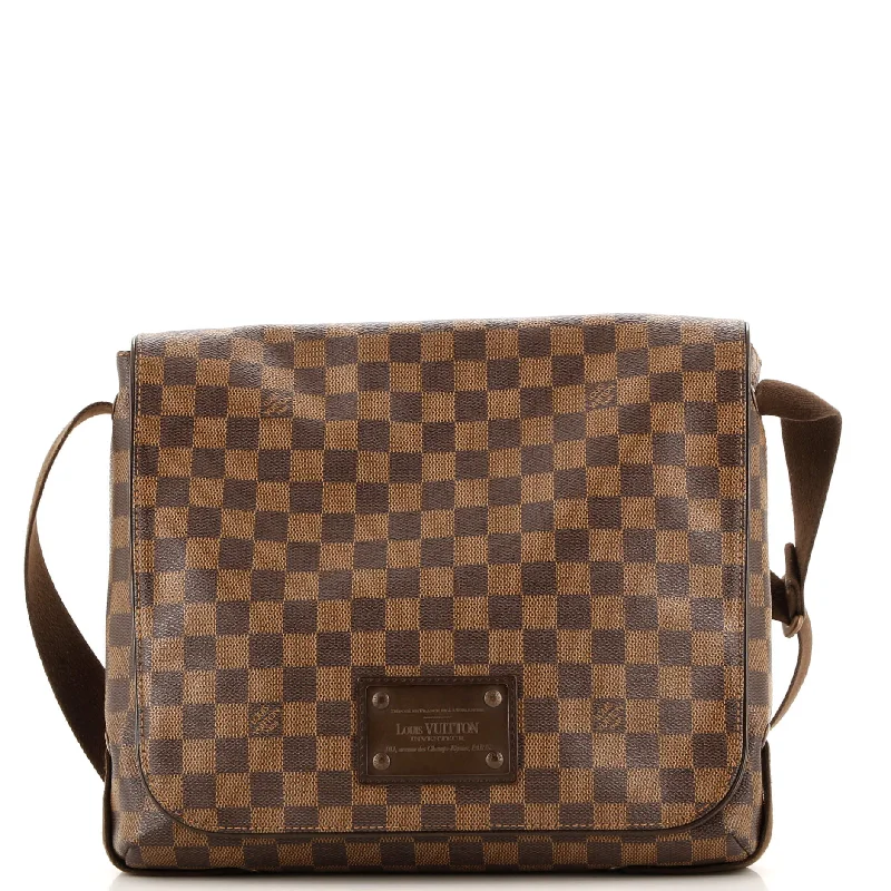 Women's Shoulder Bag with Floral Embroidery in Purple for Spring WalksLeather Shoulder Bag with Magnetic Closure in Black for Quick AccessBrooklyn Handbag Damier MM Women's Shoulder Bag with Floral Embroidery in Purple for Spring WalksLeather Shoulder Bag with Magnetic Closure in Black for Quick AccessBrooklyn Handbag Damier MM