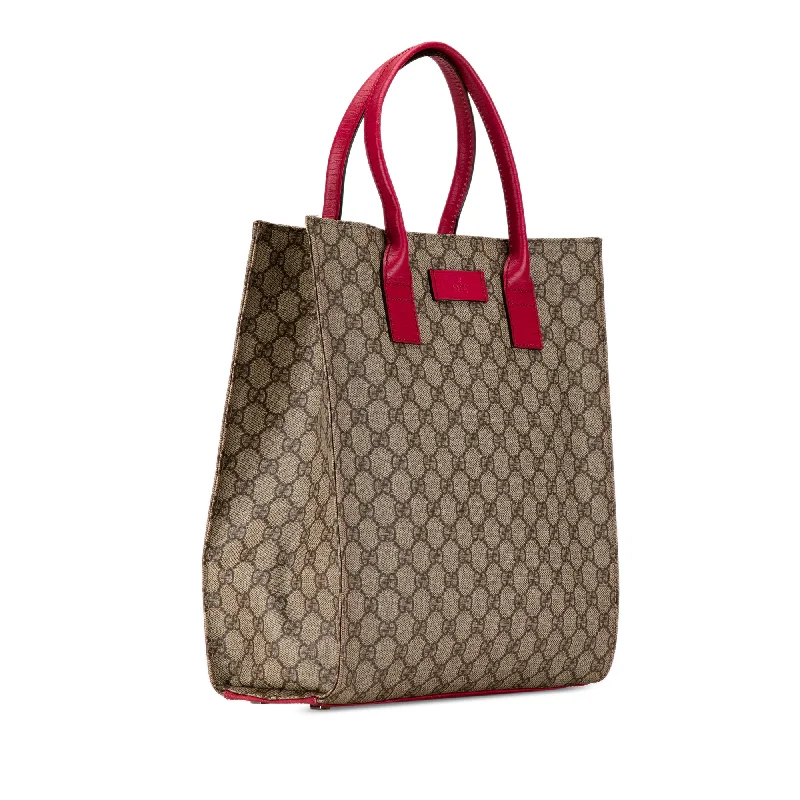 Women's Tote Bag with Magnetic Closure in Orange for Easy Access on the GoBrown Gucci GG Supreme Tote Women's Tote Bag with Magnetic Closure in Orange for Easy Access on the GoBrown Gucci GG Supreme Tote