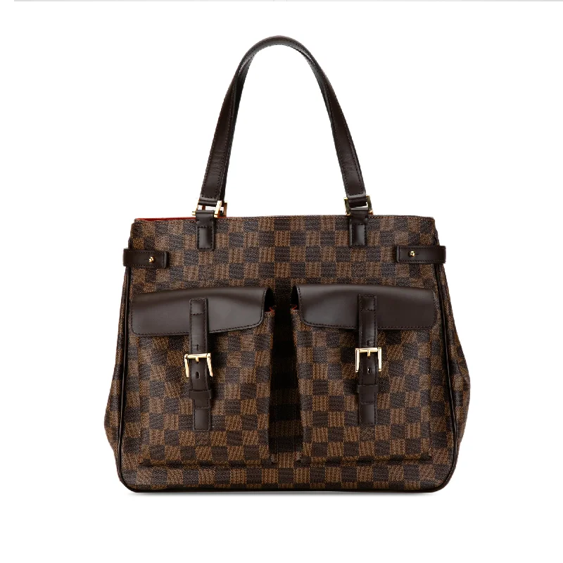 Women's Tote Bag with Zipper Closure in Red for Secure StorageBrown Louis Vuitton Damier Ebene Uzes Tote Bag Women's Tote Bag with Zipper Closure in Red for Secure StorageBrown Louis Vuitton Damier Ebene Uzes Tote Bag