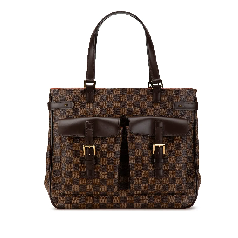 Monogrammed Tote Bag in Brown Leather with Personalized Initials for a Custom and Elegant TouchBrown Louis Vuitton Damier Ebene Uzes Tote Bag Monogrammed Tote Bag in Brown Leather with Personalized Initials for a Custom and Elegant TouchBrown Louis Vuitton Damier Ebene Uzes Tote Bag