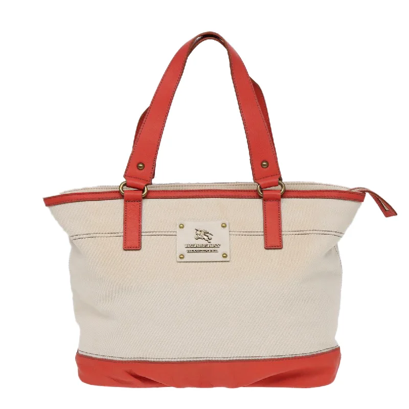 Women's Tote Bag with Magnetic Closure in Orange for Easy Access on the GoBurberry  Canvas Tote Bag (Pre-Owned)