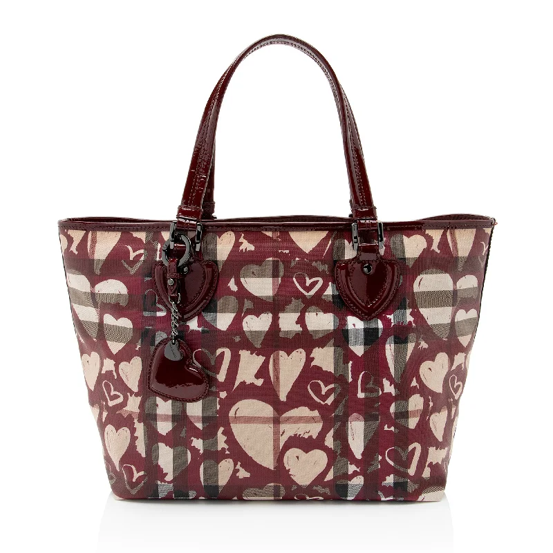 Small Vegan Leather Tote Bag in Blush Pink with Gold - Tone Hardware for a Feminine and Stylish AccessoryPatchwork Tote Bag in Denim with Vintage - Inspired Designs for a Retro AppealBurberry Nova Check Painted Hearts Tote Small Vegan Leather Tote Bag in Blush Pink with Gold - Tone Hardware for a Feminine and Stylish AccessoryPatchwork Tote Bag in Denim with Vintage - Inspired Designs for a Retro AppealBurberry Nova Check Painted Hearts Tote