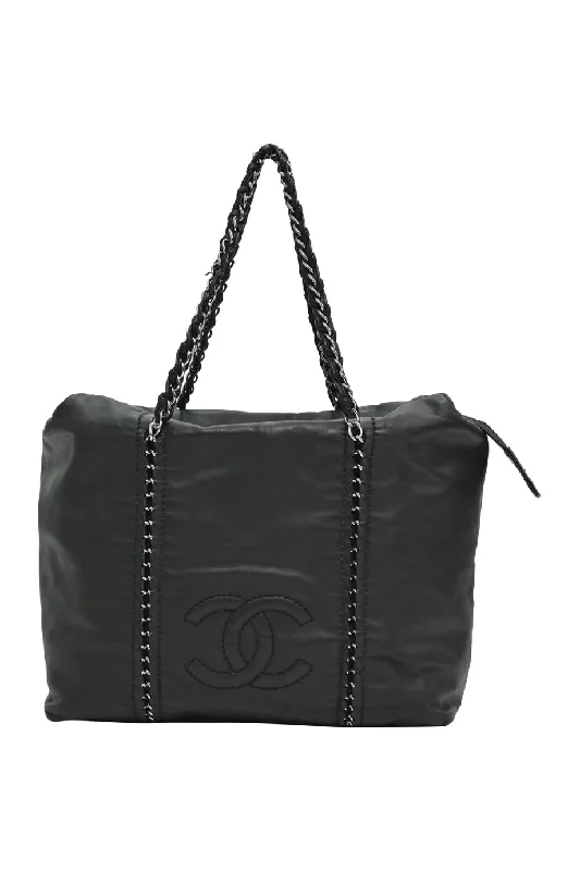 Women's Tote Bag with Inner Compartments in Gray for Organizing Everyday Essentials[WB5297] Chanel | Tote Bag