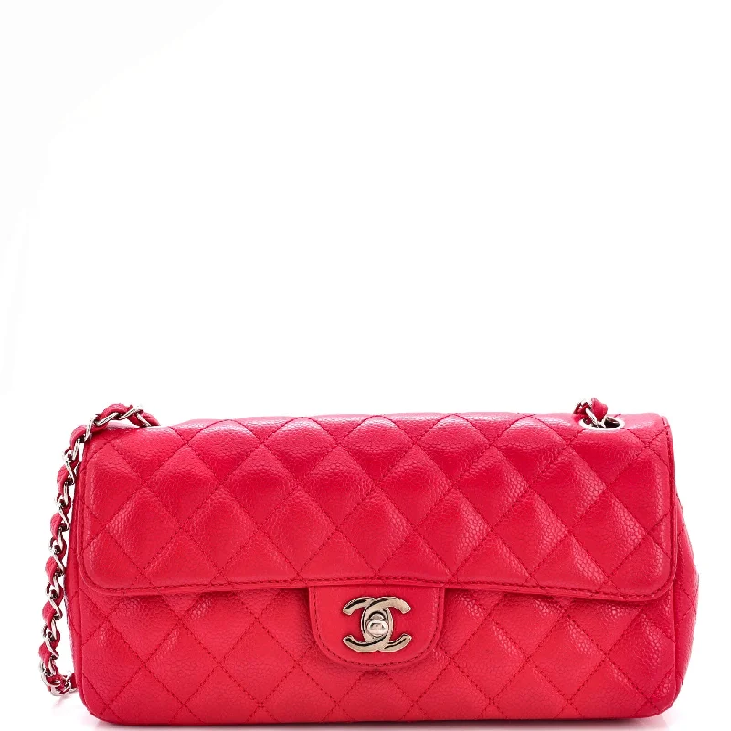 Pvc Shoulder Bag in Clear with Glitter for a Fun and Modern LookClassic Single Flap Bag Quilted Caviar East West Pvc Shoulder Bag in Clear with Glitter for a Fun and Modern LookClassic Single Flap Bag Quilted Caviar East West