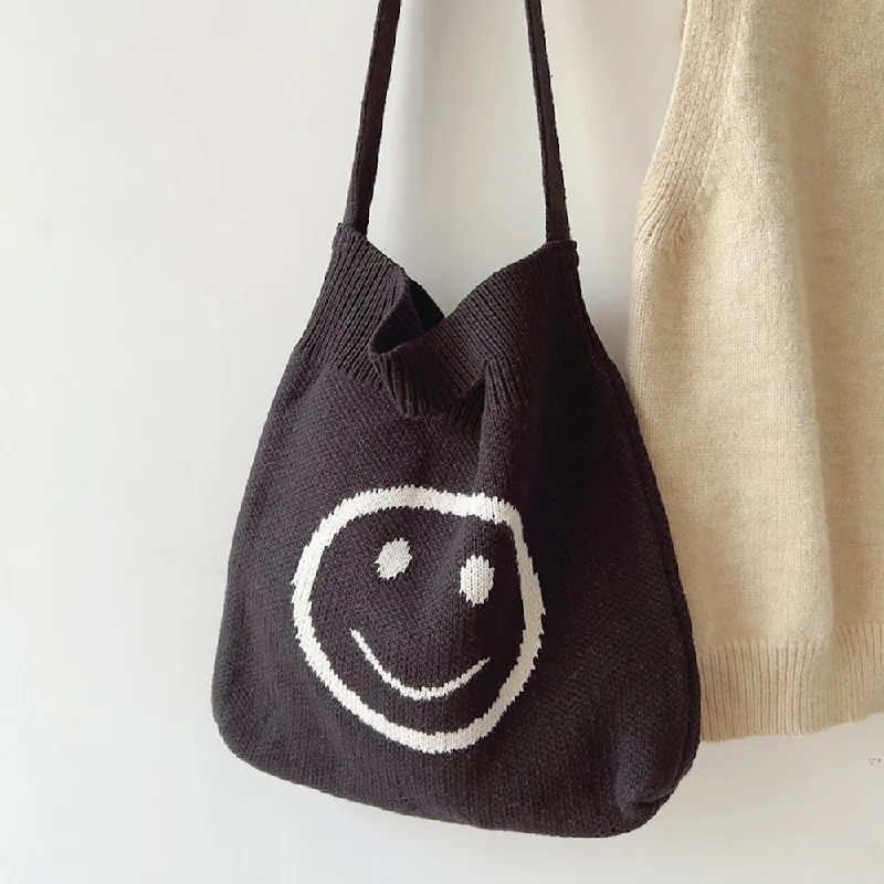 Black with White Smiley