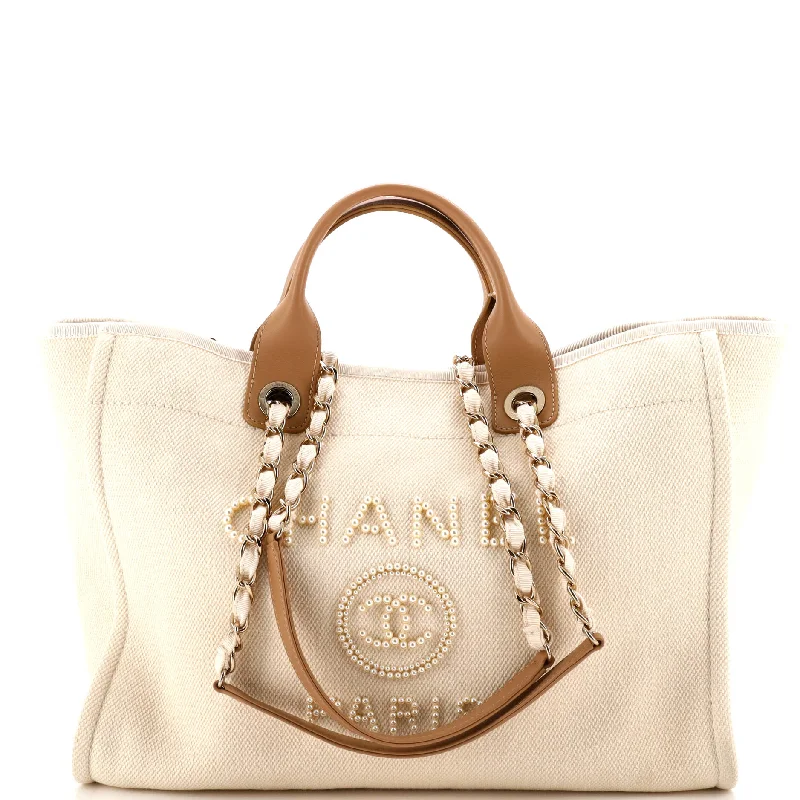 Faux Fur - Trimmed Tote Bag in White for a Cozy Winter LookEmbroidered Tote Bag in Beige with Floral Motifs for a Boho - Chic VibeDeauville Tote Pearl Embellished Canvas Medium Faux Fur - Trimmed Tote Bag in White for a Cozy Winter LookEmbroidered Tote Bag in Beige with Floral Motifs for a Boho - Chic VibeDeauville Tote Pearl Embellished Canvas Medium