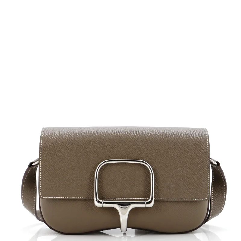 Vegan Leather Shoulder Bag in Gray for Ethical Fashion LoversDella Cavalleria Elan Shoulder Bag Epsom Vegan Leather Shoulder Bag in Gray for Ethical Fashion LoversDella Cavalleria Elan Shoulder Bag Epsom