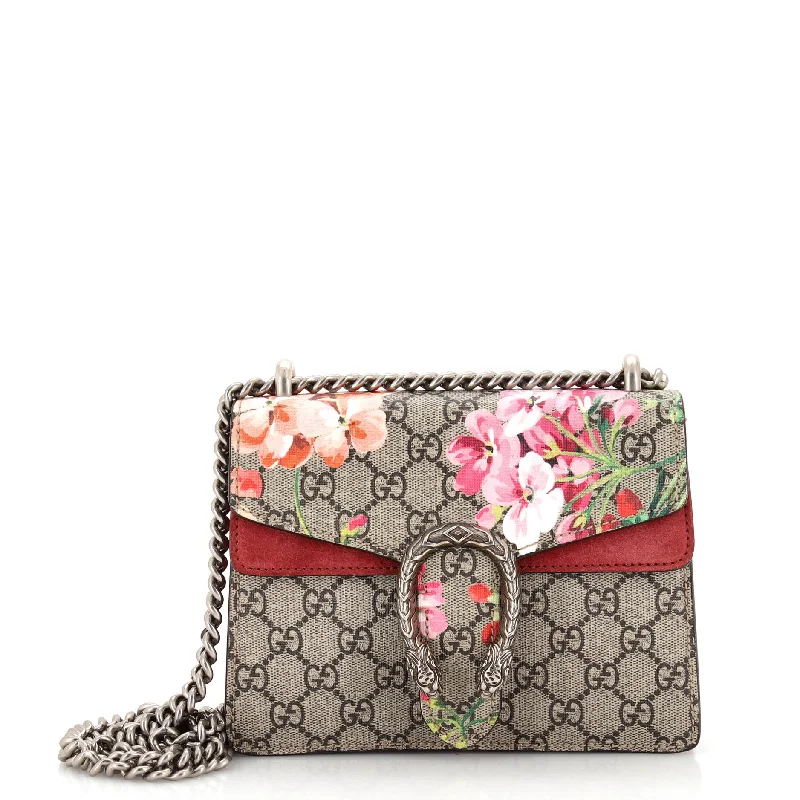 Printed Silk Shoulder Bag in Red for a Pop of ColorDionysus Bag Blooms Print GG Coated Canvas Mini Printed Silk Shoulder Bag in Red for a Pop of ColorDionysus Bag Blooms Print GG Coated Canvas Mini