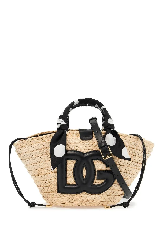 Faux Fur - Trimmed Tote Bag in White for a Cozy Winter LookDolce & Gabbana Kendra Handbag Purse Tote
