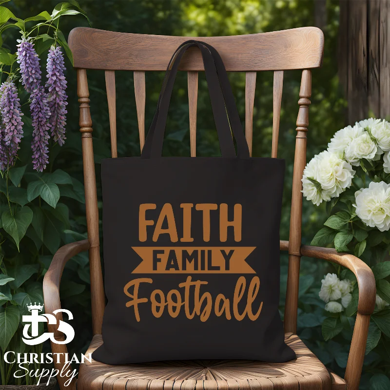 Geometric - Printed Tote Bag in Multicolor for a Contemporary and Trendy OutfitFaith Family Football 2 Tote Bag Geometric - Printed Tote Bag in Multicolor for a Contemporary and Trendy OutfitFaith Family Football 2 Tote Bag