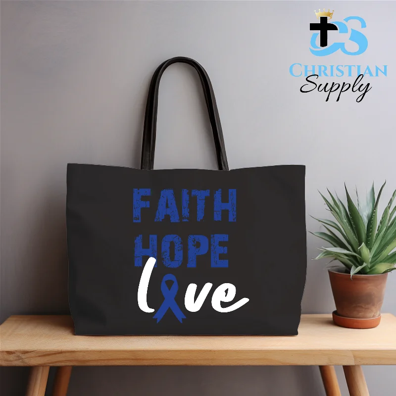 Monogrammed Tote Bag in Brown Leather with Personalized Initials for a Custom and Elegant TouchFaith Hope Love Colon Cancer Awareness Tote Bag Monogrammed Tote Bag in Brown Leather with Personalized Initials for a Custom and Elegant TouchFaith Hope Love Colon Cancer Awareness Tote Bag