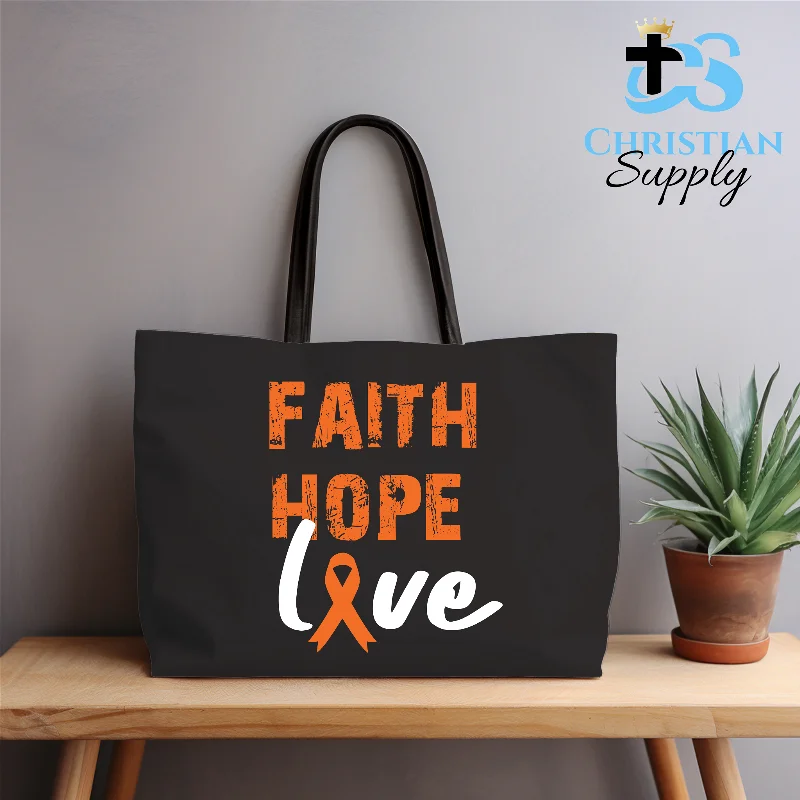 Metallic Tote Bag in Rose Gold with Chain Handles for a Glamorous Night OutFaith Hope Love Multiple Sclerosis Awareness Tote Bag Metallic Tote Bag in Rose Gold with Chain Handles for a Glamorous Night OutFaith Hope Love Multiple Sclerosis Awareness Tote Bag