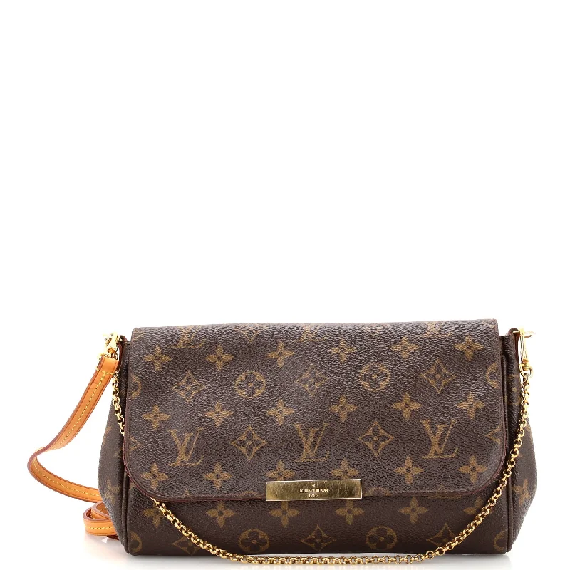 Shoulder Bag with Chain Strap in Silver for a Trendy AppearanceFavorite Handbag Monogram Canvas MM Shoulder Bag with Chain Strap in Silver for a Trendy AppearanceFavorite Handbag Monogram Canvas MM