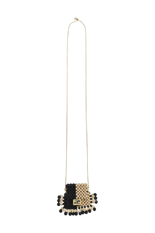 Women's Shoulder Bag with Fringe Details in Brown for a Bohemian Style[WB5481] Fendi | Cross-Body Bag