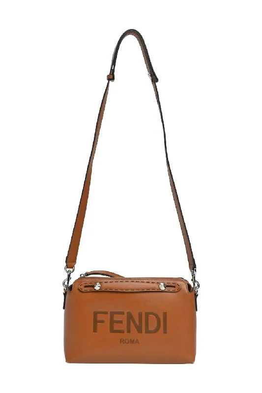 Women's Canvas Shoulder Bag in Navy with Striped Pattern for Beach Trips[WB5542] Fendi | Cross-Body Bag