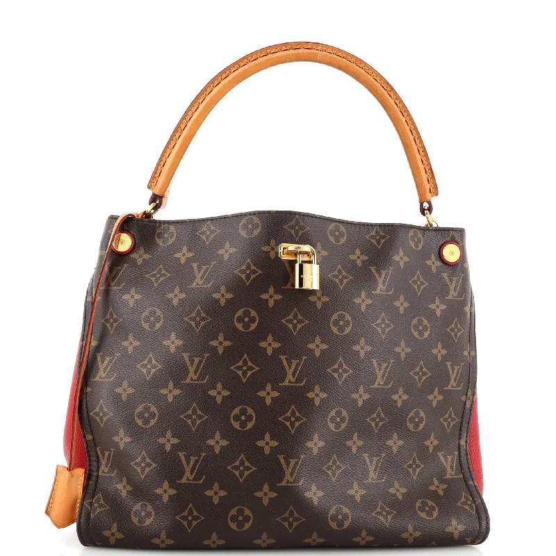 Canvas and Leather Combo Shoulder Bag in Tan for a Rustic LookGaia Handbag Monogram Canvas Canvas and Leather Combo Shoulder Bag in Tan for a Rustic LookGaia Handbag Monogram Canvas