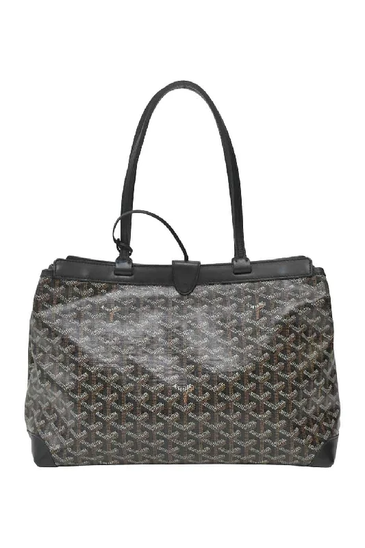 Large Capacity Genuine Leather Women's Tote Bag in Black for Work and Commuting[WB5417] Goyard | Tote Bag
