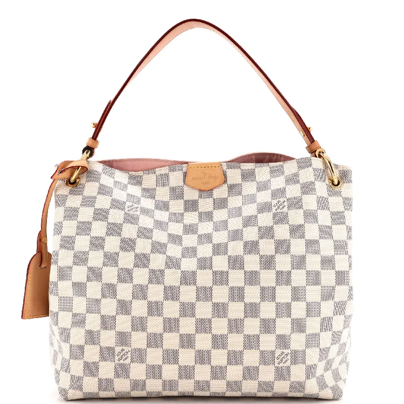 Printed Silk Shoulder Bag in Red for a Pop of ColorGraceful Handbag Damier PM