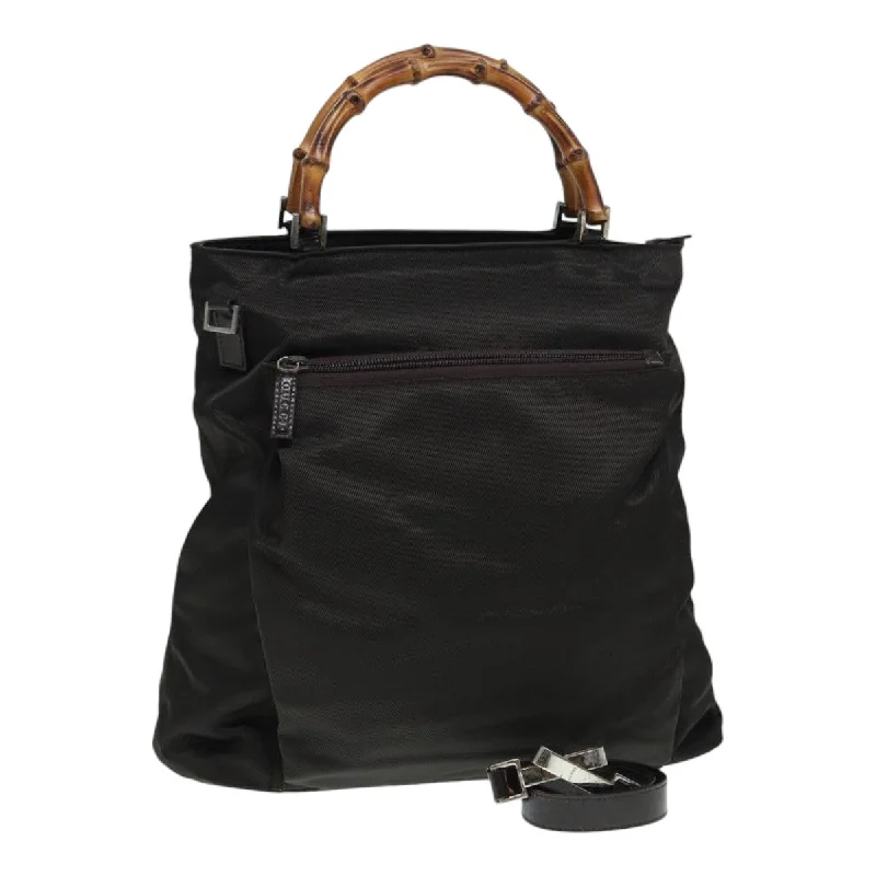 Tote Bag with Adjustable Shoulder Strap in Olive Green for Comfortable CarryingGucci Bamboo Synthetic Tote Bag (Pre-Owned) Tote Bag with Adjustable Shoulder Strap in Olive Green for Comfortable CarryingGucci Bamboo Synthetic Tote Bag (Pre-Owned)