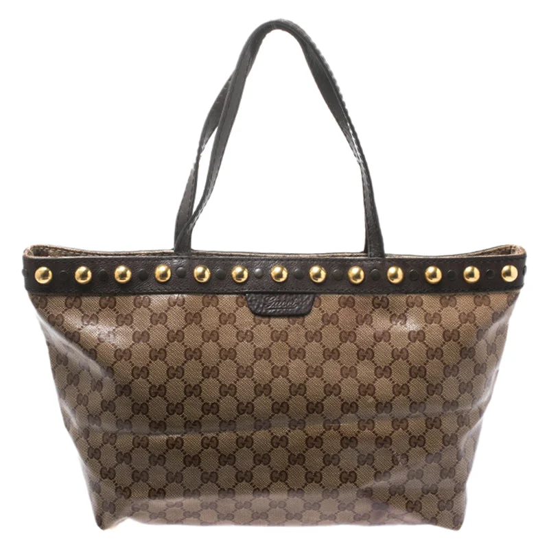 Metallic Tote Bag in Rose Gold with Chain Handles for a Glamorous Night OutGucci Beige/ebony Gg Crystal Canvas And Leather Medium Babouska Tote Metallic Tote Bag in Rose Gold with Chain Handles for a Glamorous Night OutGucci Beige/ebony Gg Crystal Canvas And Leather Medium Babouska Tote
