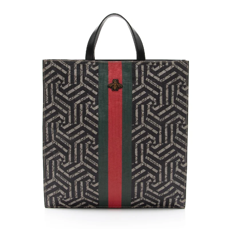Tote Bag with Adjustable Shoulder Strap in Olive Green for Comfortable CarryingGeometric - Printed Tote Bag in Multicolor for a Contemporary and Trendy OutfitGucci GG Supreme Caleido Web Soft Tote Tote Bag with Adjustable Shoulder Strap in Olive Green for Comfortable CarryingGeometric - Printed Tote Bag in Multicolor for a Contemporary and Trendy OutfitGucci GG Supreme Caleido Web Soft Tote