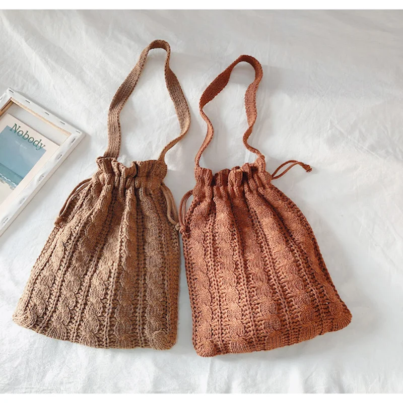 Metallic Shoulder Bag in Gold for Special OccasionsWomen's Waterproof Nylon Shoulder Bag in Green for HikingElena Handbags Handmade Cotton Knitted Drawstring Bag Metallic Shoulder Bag in Gold for Special OccasionsWomen's Waterproof Nylon Shoulder Bag in Green for HikingElena Handbags Handmade Cotton Knitted Drawstring Bag