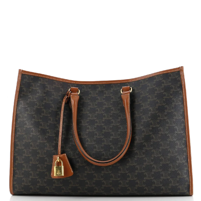 Monogrammed Tote Bag in Brown Leather with Personalized Initials for a Custom and Elegant TouchQuilted Tote Bag in Cream with Silver Hardware for a Classic and Sophisticated StyleHorizontal Cabas Tote Triomphe Coated Canvas Monogrammed Tote Bag in Brown Leather with Personalized Initials for a Custom and Elegant TouchQuilted Tote Bag in Cream with Silver Hardware for a Classic and Sophisticated StyleHorizontal Cabas Tote Triomphe Coated Canvas