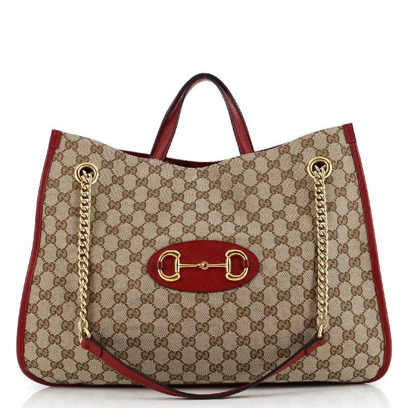 Metallic Tote Bag in Rose Gold with Chain Handles for a Glamorous Night OutMonogrammed Tote Bag in Brown Leather with Personalized Initials for a Custom and Elegant TouchHorsebit 1955 Chain Tote GG Canvas Large Metallic Tote Bag in Rose Gold with Chain Handles for a Glamorous Night OutMonogrammed Tote Bag in Brown Leather with Personalized Initials for a Custom and Elegant TouchHorsebit 1955 Chain Tote GG Canvas Large