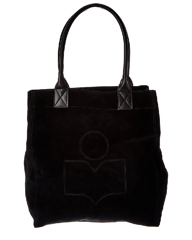 Women's Tote Bag with Magnetic Closure in Orange for Easy Access on the GoIsabel Marant Yenky Suede & Leather Tote