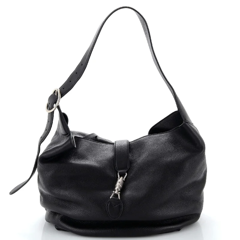 Leather Shoulder Bag with Magnetic Closure in Black for Quick AccessWomen's Canvas Shoulder Bag in Navy with Striped Pattern for Beach TripsJackie 1961 Soft Shoulder Bag Leather Medium Leather Shoulder Bag with Magnetic Closure in Black for Quick AccessWomen's Canvas Shoulder Bag in Navy with Striped Pattern for Beach TripsJackie 1961 Soft Shoulder Bag Leather Medium