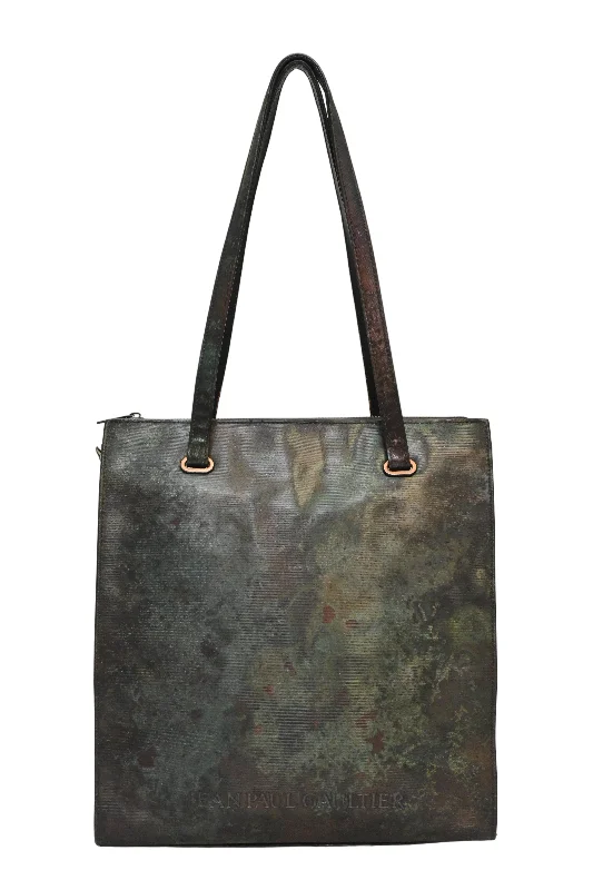Large Capacity Genuine Leather Women's Tote Bag in Black for Work and Commuting[WB5667] Jean Paul Gaultier | Tote Bag