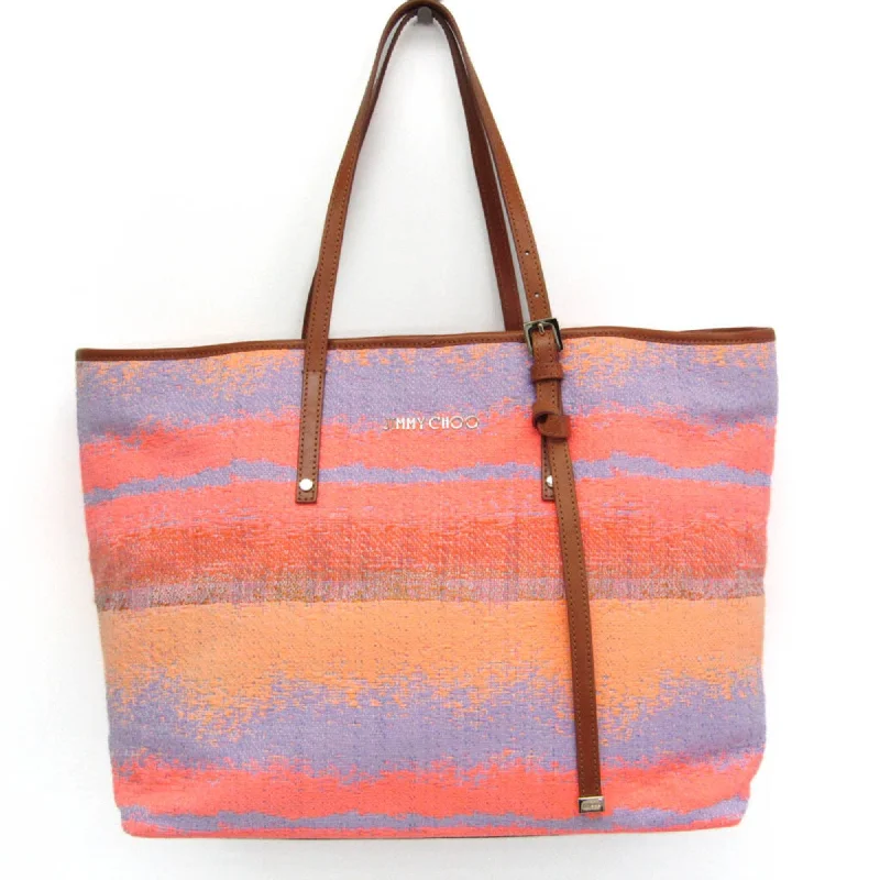 Women's Printed Tote Bag in Floral Patterns for a Spring - Themed Shopping TripJimmy Choo Canvas Tote Bag (Pre-Owned) Women's Printed Tote Bag in Floral Patterns for a Spring - Themed Shopping TripJimmy Choo Canvas Tote Bag (Pre-Owned)