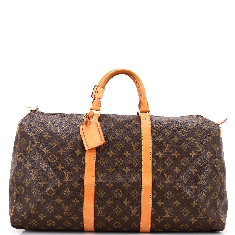 Oversized Jute Tote Bag in Natural Color with Rope Handles for a Beach VacationMetallic Tote Bag in Rose Gold with Chain Handles for a Glamorous Night OutKeepall Bag Monogram Canvas 50 Oversized Jute Tote Bag in Natural Color with Rope Handles for a Beach VacationMetallic Tote Bag in Rose Gold with Chain Handles for a Glamorous Night OutKeepall Bag Monogram Canvas 50