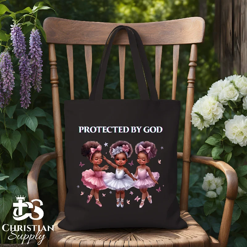 Tote Bag with RFID - Blocking Pocket in Black for Protecting Your Cards and InformationKids Christian 3 Ballerinas Tote Bag Tote Bag with RFID - Blocking Pocket in Black for Protecting Your Cards and InformationKids Christian 3 Ballerinas Tote Bag