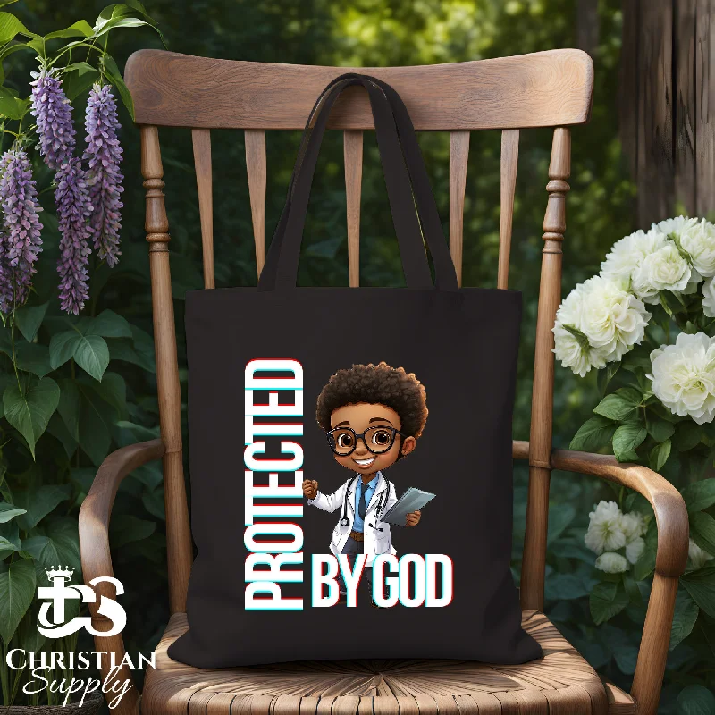 Medium - Sized Canvas Tote Bag in Navy Blue with Striped Pattern for a Nautical - Inspired LookKids Christian Doctor Tote Bag Medium - Sized Canvas Tote Bag in Navy Blue with Striped Pattern for a Nautical - Inspired LookKids Christian Doctor Tote Bag