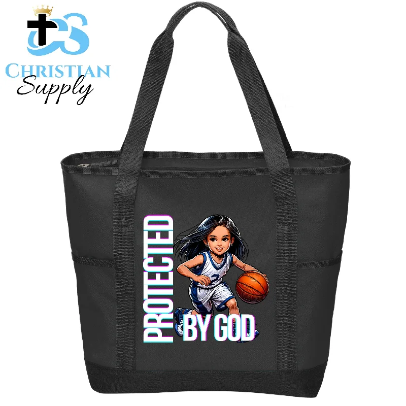 Women's Tote Bag with Zipper Closure in Red for Secure StorageKids Christian Basketball Player 2 Tote Bag Women's Tote Bag with Zipper Closure in Red for Secure StorageKids Christian Basketball Player 2 Tote Bag