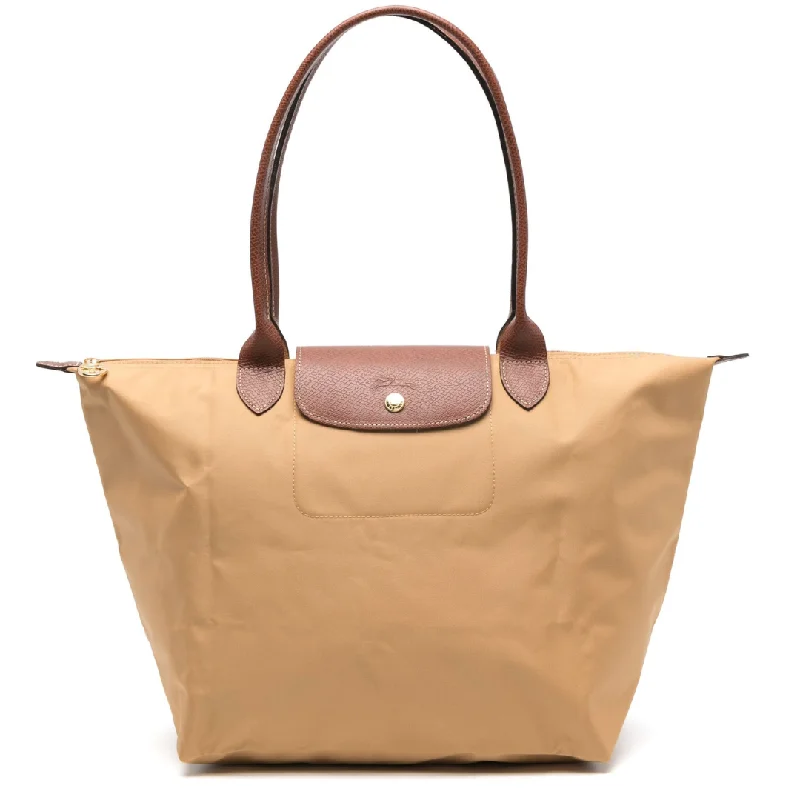 Women's Printed Tote Bag in Floral Patterns for a Spring - Themed Shopping TripL.O.N.G.C.H.A.M.P Folding L TOTE BAG Women's Printed Tote Bag in Floral Patterns for a Spring - Themed Shopping TripL.O.N.G.C.H.A.M.P Folding L TOTE BAG