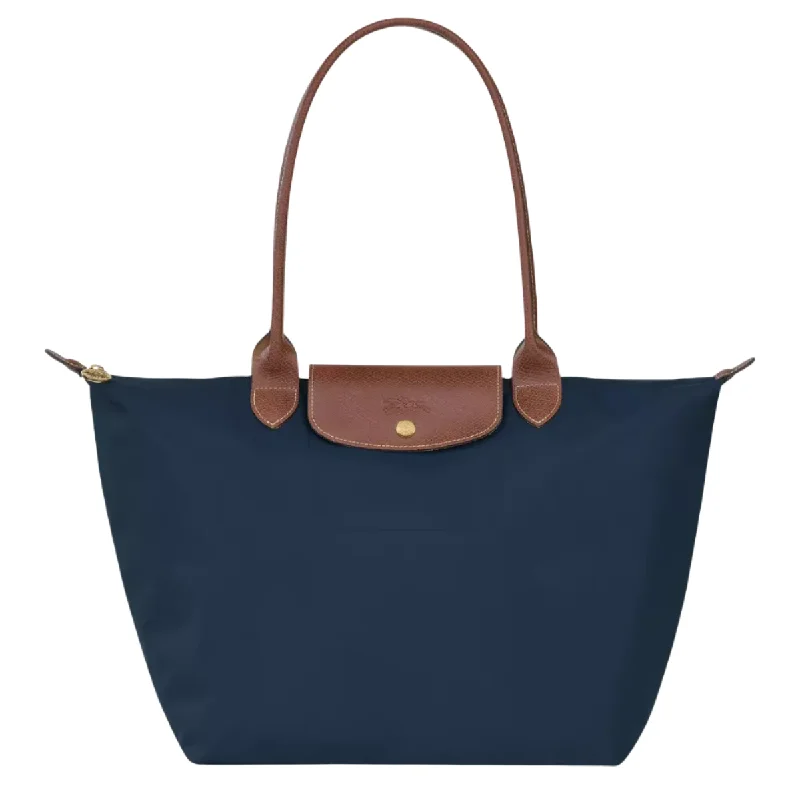 Women's Printed Tote Bag in Floral Patterns for a Spring - Themed Shopping TripL.O.N.G.C.H.A.M.P TOTE BAG Women's Printed Tote Bag in Floral Patterns for a Spring - Themed Shopping TripL.O.N.G.C.H.A.M.P TOTE BAG