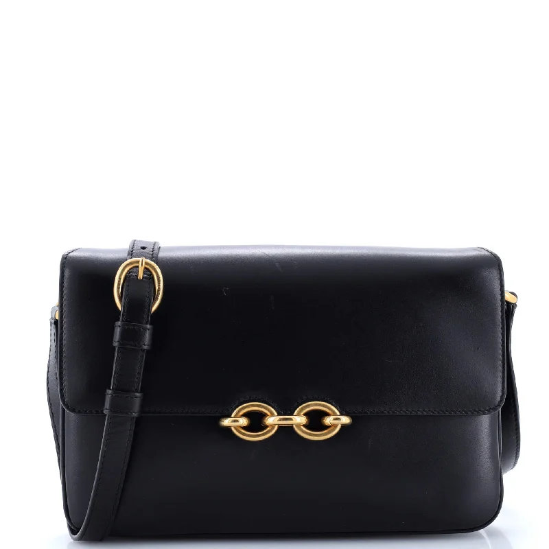Metallic Shoulder Bag in Gold for Special OccasionsLe Maillon Shoulder Bag Leather Medium